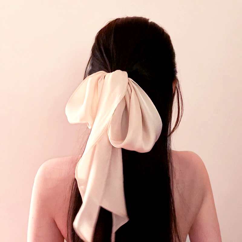Pink Long Silk Ribbon